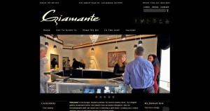 Website redesign and customizing for Giamante Jeweler of Anchorage, AK