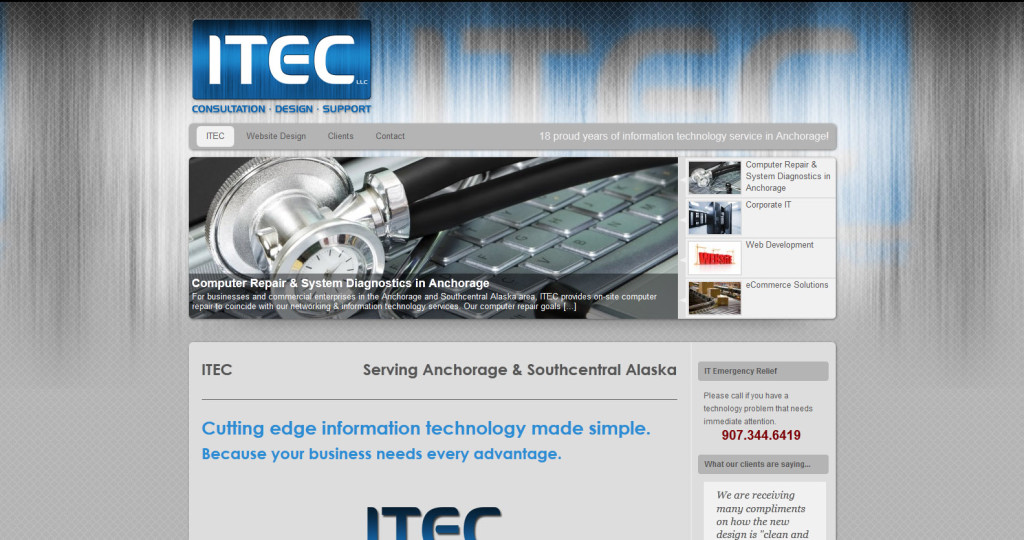 ITEC Website Design in Anchorage, Alaska