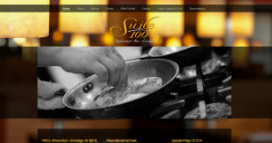 Website designed for Suite 100 Restaurant Bar & Lounge in Anchorage, Alaska