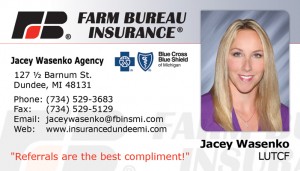 Jacey Wasenko of Farm Bureau Insurance