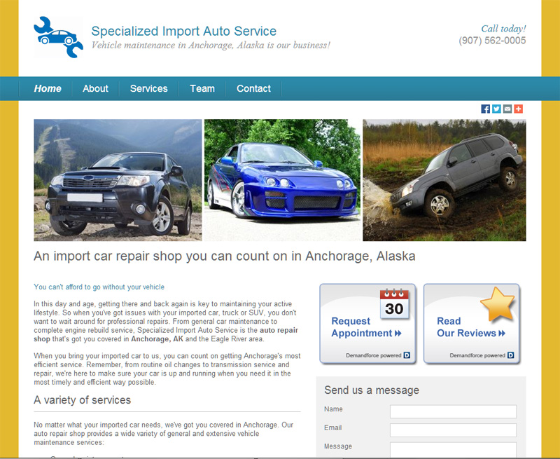 Specialized Import Auto Service of Anchorage for Toyota, Subaru, Honda, Mercedes and imported car repair
