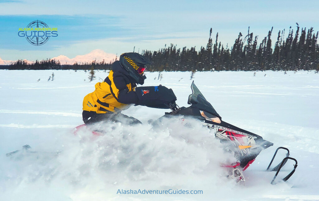 Anchorage Snowmobile Tour or Alaska Snowmachine Tours Available with Alaska Adventure Guides of Anchorage